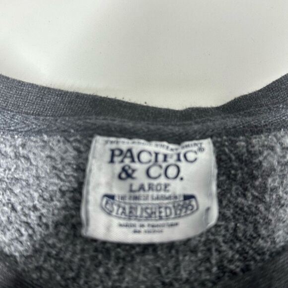 Pacific & Co New Smyrna Beach Florida Gray Long Sleeve Sweatshirt Men’s Size L - Picture 8 of 10